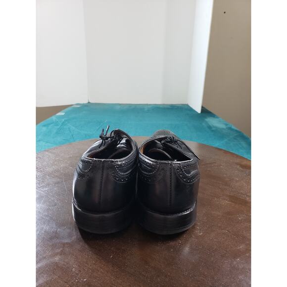 Allen Edmonds Sanford Shoes Sz 10.5 D Mens Black Brogue Cap Toe Derby Dress main image 12